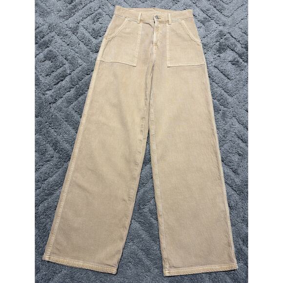 American Eagle Pants - AMERICAN EAGLE OUTFITTERS Super High Rise Baggy Wide Leg Pants 0 25x31